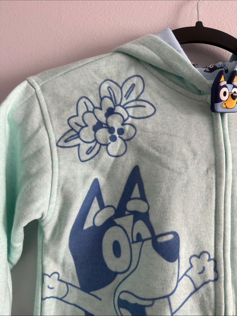 Bluey Mint Green Full-Zip Hoodie for Kids - Picture 2 of 11